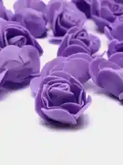 Сиреневый цветы из фоамирана. Роза из фоамирана. Для декора и творчества