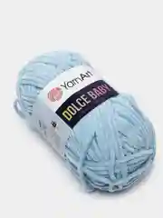 Небесно-голубой пряжа плюшевая YarnArt "Dolce Baby", 100% микрополиэстер, 50 г, 85 м