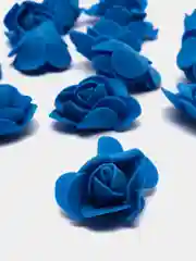 Синий цветы из фоамирана. Роза из фоамирана. Для декора и творчества