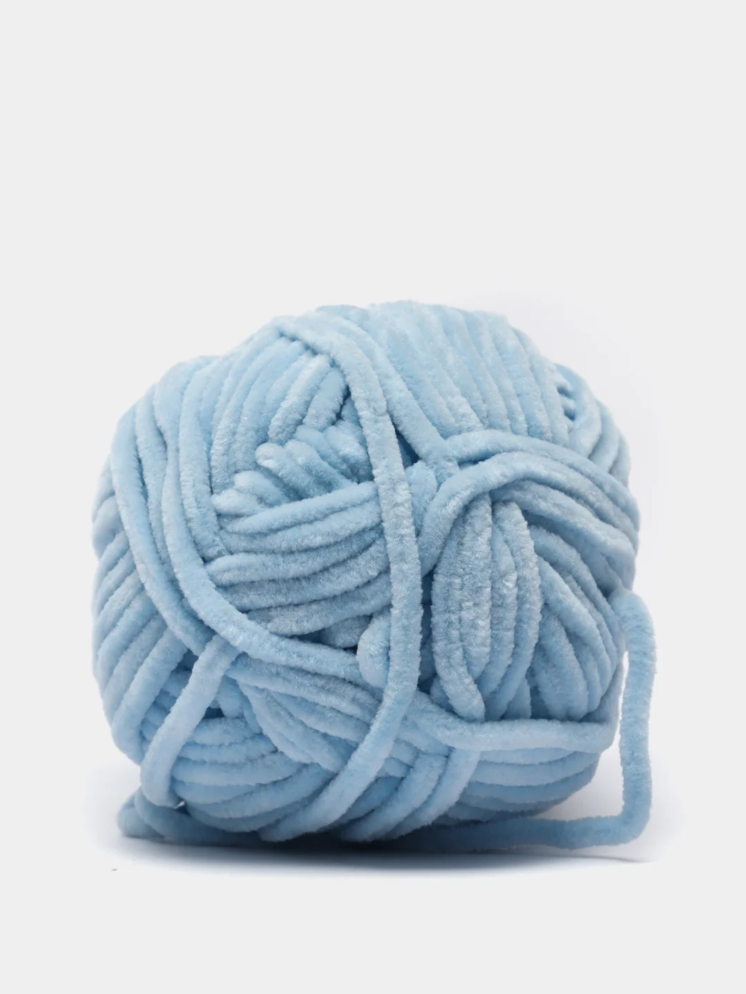 Небесно-голубой пряжа плюшевая YarnArt "Dolce Baby", 100% микрополиэстер, 50 г, 85 м