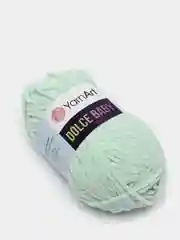 Мятный пряжа плюшевая YarnArt "Dolce Baby", 100% микрополиэстер, 50 г, 85 м