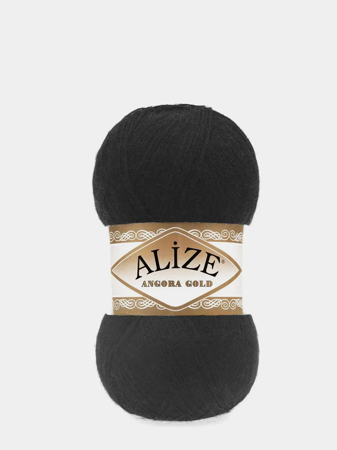 Черный пряжа Alize Angora Gold 20% шерсти 80% Акрила 100г 550м (Часть 1)