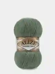 Тёмно-зелёный пряжа Alize Angora Gold 20% шерсти 80% Акрила 100г 550м (Часть 1)