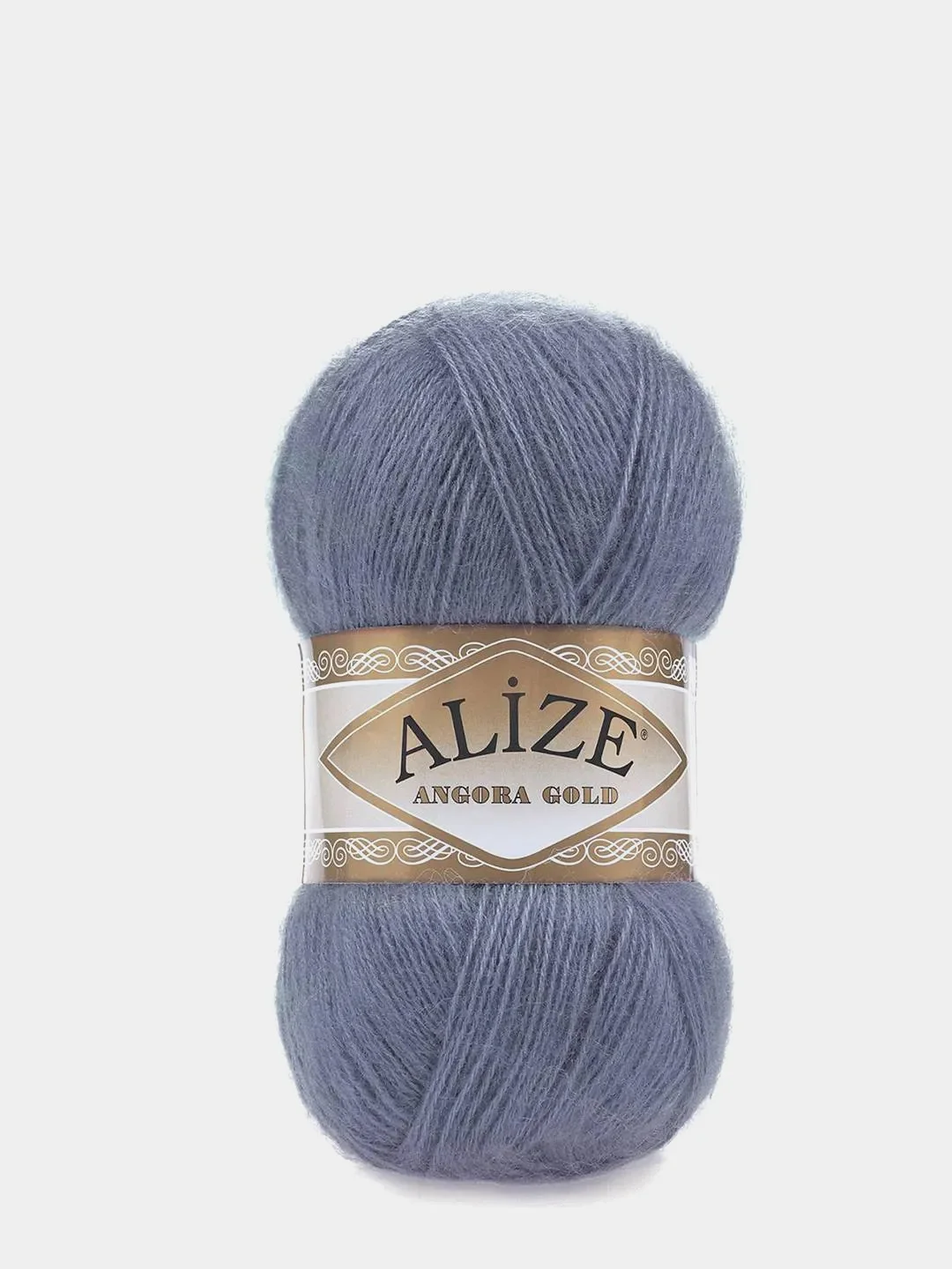 Синий меланж пряжа Alize Angora Gold 20% шерсти 80% Акрила 100г 550м (Часть 1)