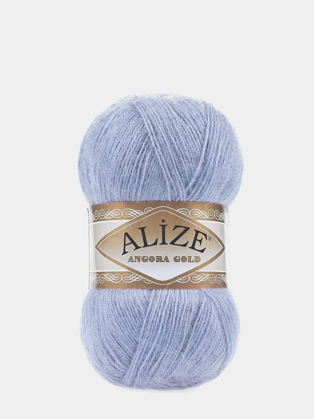 Голубой пряжа Alize Angora Gold 20% шерсти 80% Акрила 100г 550м (Часть 1)