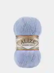 Голубой пряжа Alize Angora Gold 20% шерсти 80% Акрила 100г 550м (Часть 1)
