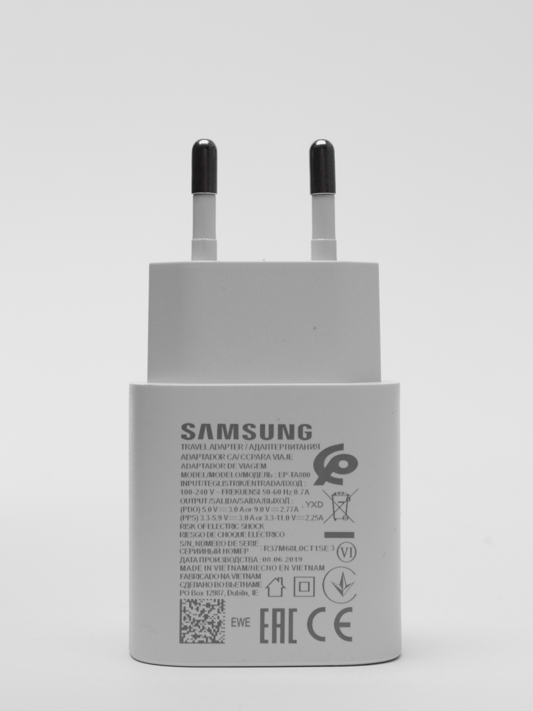 Сетевое зарядное устройство Samsung USB Type-C Power Delivery, 25W купить  по цене 2999 ₽ в интернет-магазине Магнит Маркет