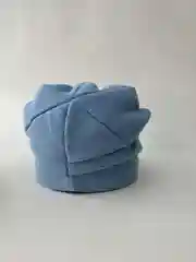 Голубой шапка женская  с флисовой подкладкой "Дождь"