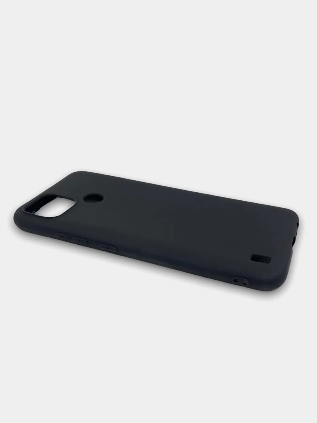Угольный чехол для Realme C21Y, C25Y силиконовый