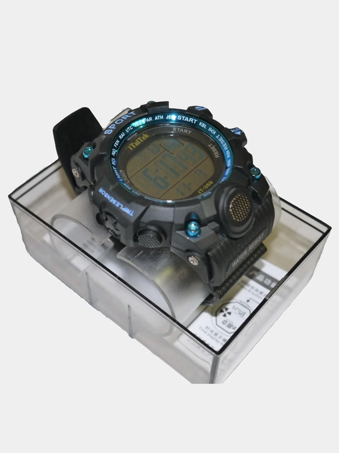 Электронные мужские наручные часы iTaiTek IT-359, водонепроницаемые