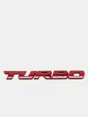 Красный стальная эмблема "Turbo", наклейка "Турбо"