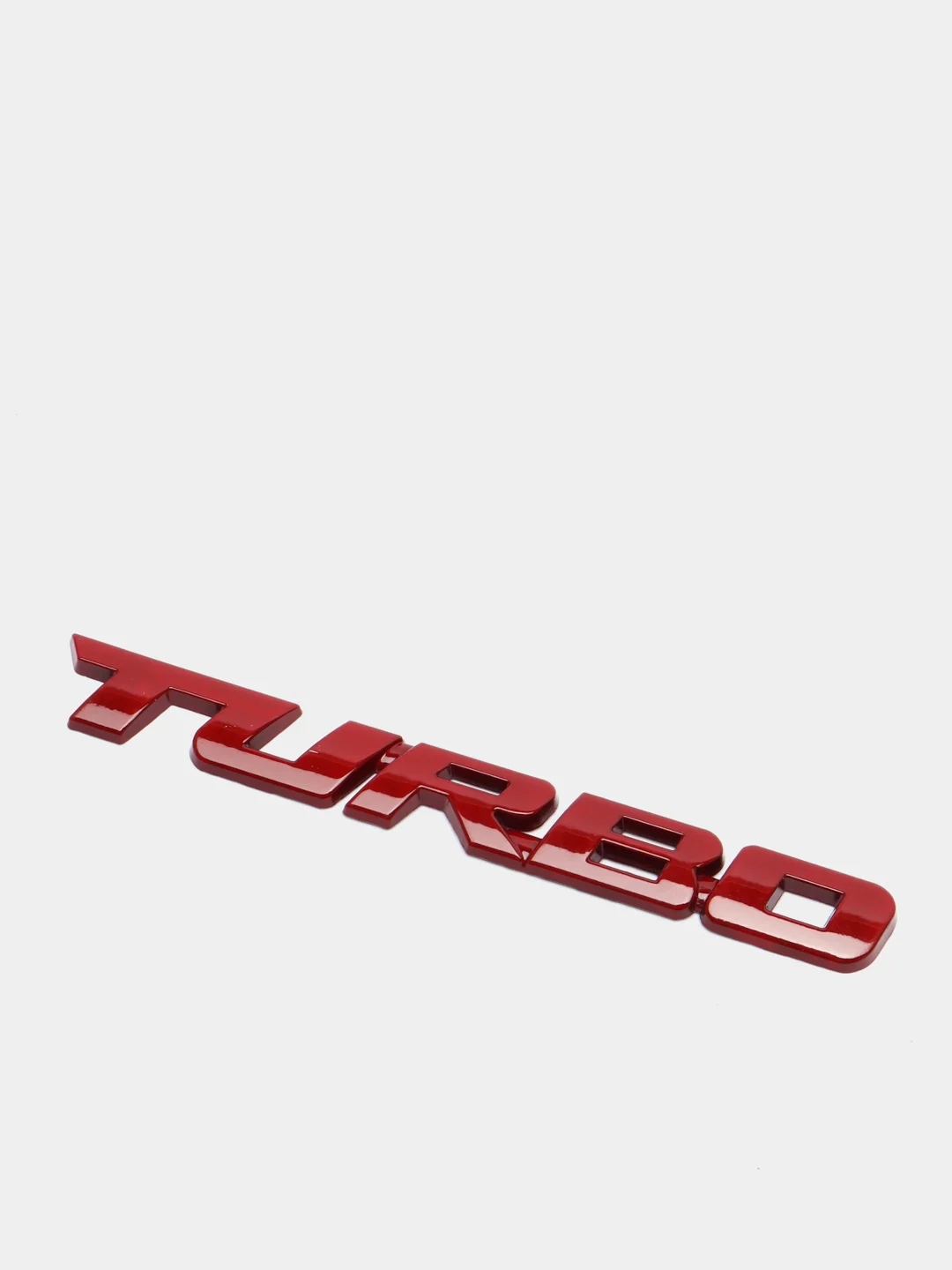 Красный стальная эмблема "Turbo", наклейка "Турбо"