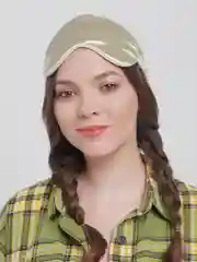Бежевый маска для сна и путешествий, унисекс