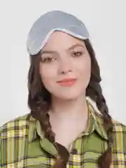 Серебряный маска для сна и путешествий, унисекс