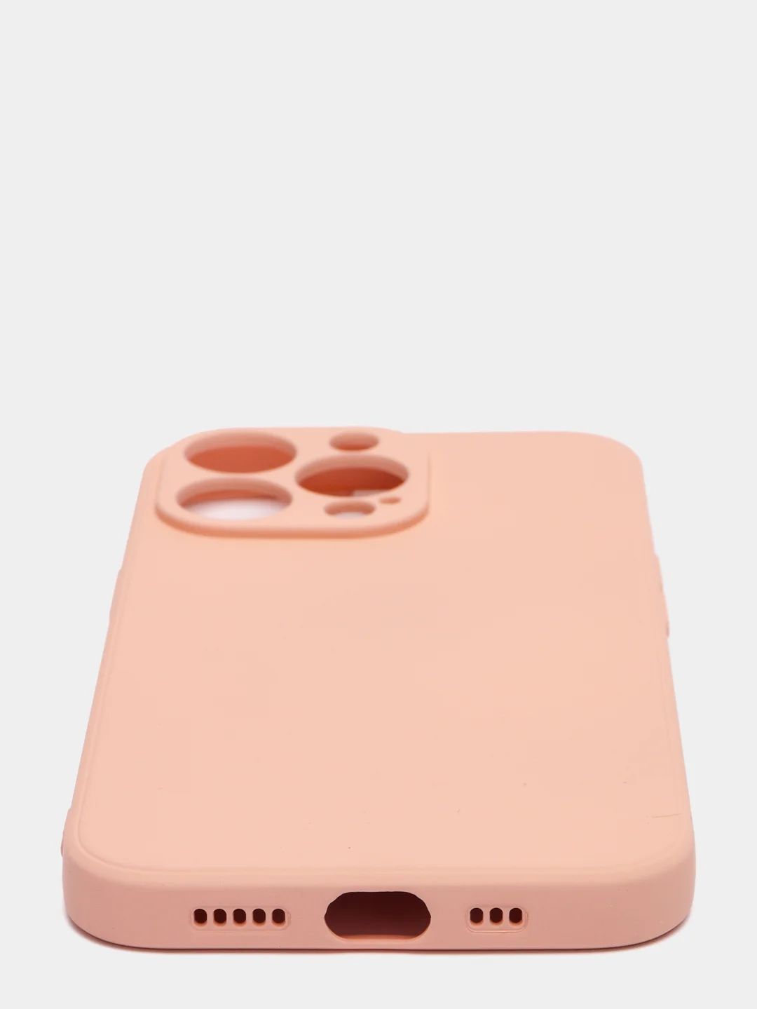 Розовый чехол iPhone 13 Pro Max, силиконовый на айфон про макс