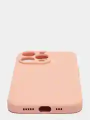 Розовый чехол iPhone 13 Pro Max, силиконовый на айфон про макс