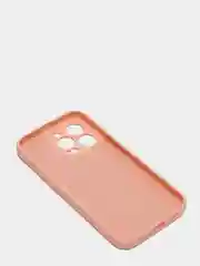 Розовый чехол iPhone 13 Pro Max, силиконовый на айфон про макс