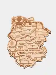 Магнит деревянный "Чувашская Республика"