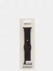 Черный силиконовый ремешок для Apple Watch 38, 40, 42, 44