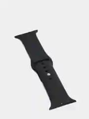 Черный силиконовый ремешок для Apple Watch 38, 40, 42, 44