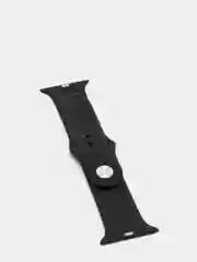 Черный силиконовый ремешок для Apple Watch 38, 40, 42, 44