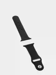 Черный силиконовый ремешок для Apple Watch 38, 40, 42, 44