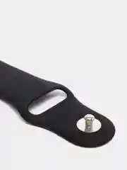Черный силиконовый ремешок для Apple Watch 38, 40, 42, 44
