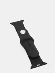 Черный силиконовый ремешок для Apple Watch 38, 40, 42, 44