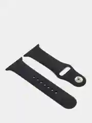 Черный силиконовый ремешок для Apple Watch 38, 40, 42, 44