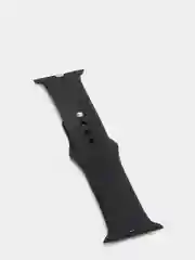 Черный силиконовый ремешок для Apple Watch 38, 40, 42, 44