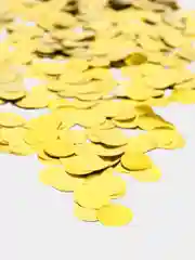 Золотой конфетти круглой формы металик