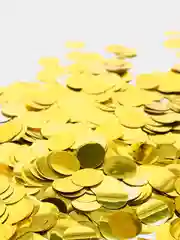 Золотой конфетти круглой формы металик
