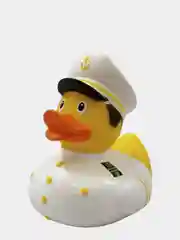 Игрушка для купания сувенир Funny ducks "Капитан уточка", 1989