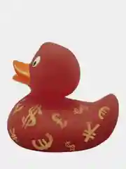 Игрушка для купания сувенир Funny ducks "Валютная уточка", 1996