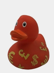 Игрушка для купания сувенир Funny ducks "Валютная уточка", 1996