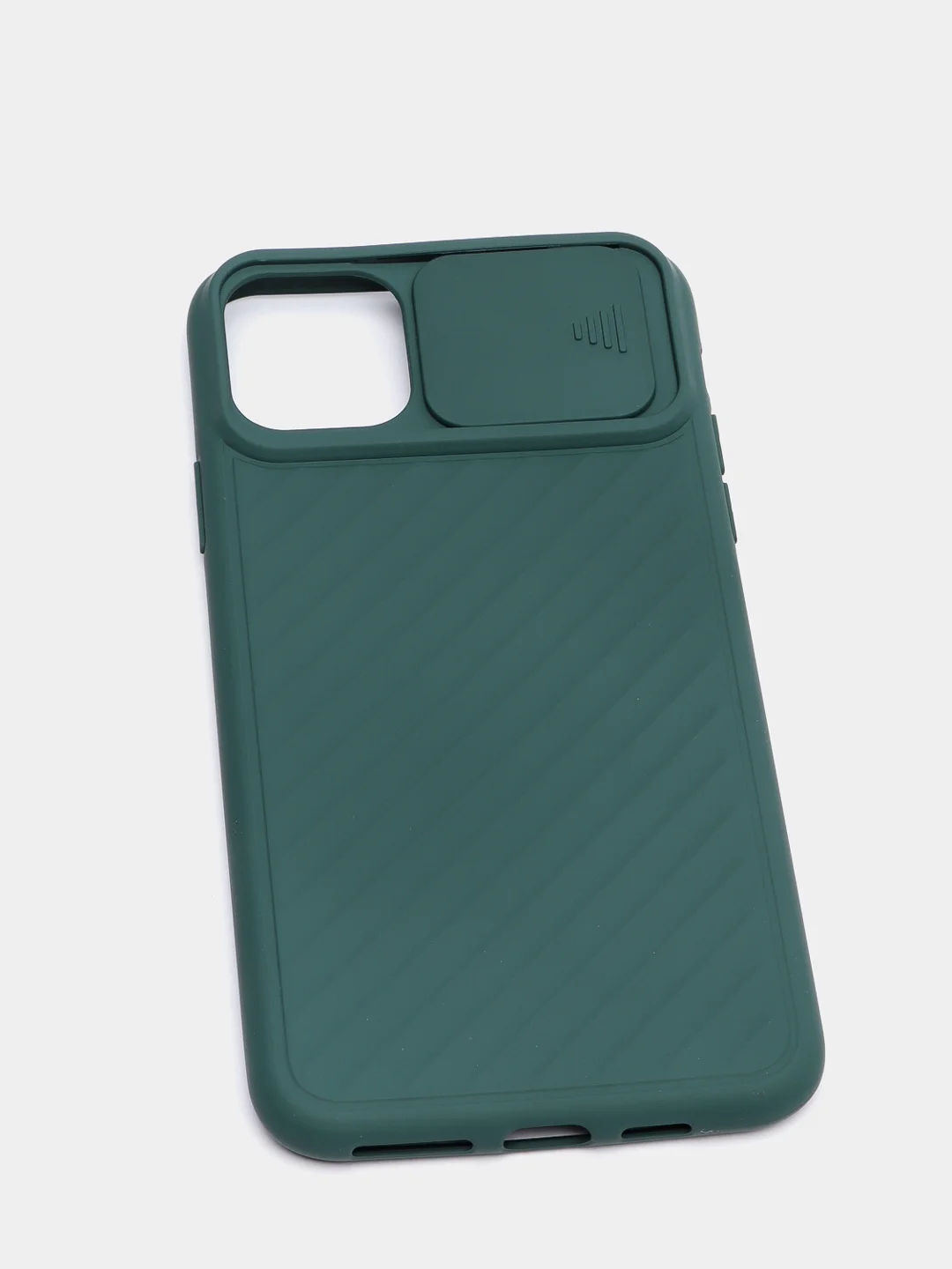 Зеленый чехол для IPhone Матовый с защитой XR / 11 Pro Max / 12 Pro Max с защитой камеры