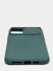 Зеленый чехол для IPhone Матовый с защитой XR / 11 Pro Max / 12 Pro Max с защитой камеры