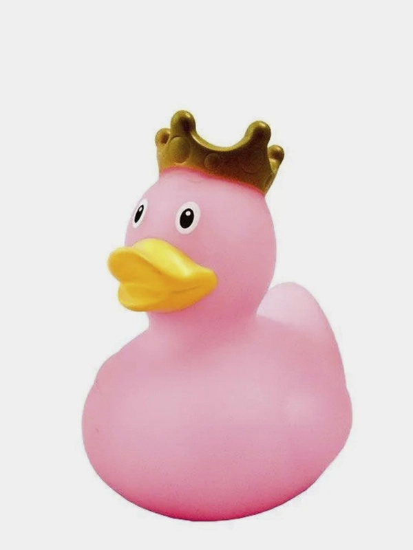 Игрушка для купания сувенир Funny Ducks "Розовая уточка в короне", 1926