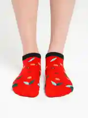 Красный женские носки, короткие
