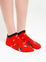 Красный женские носки, короткие
