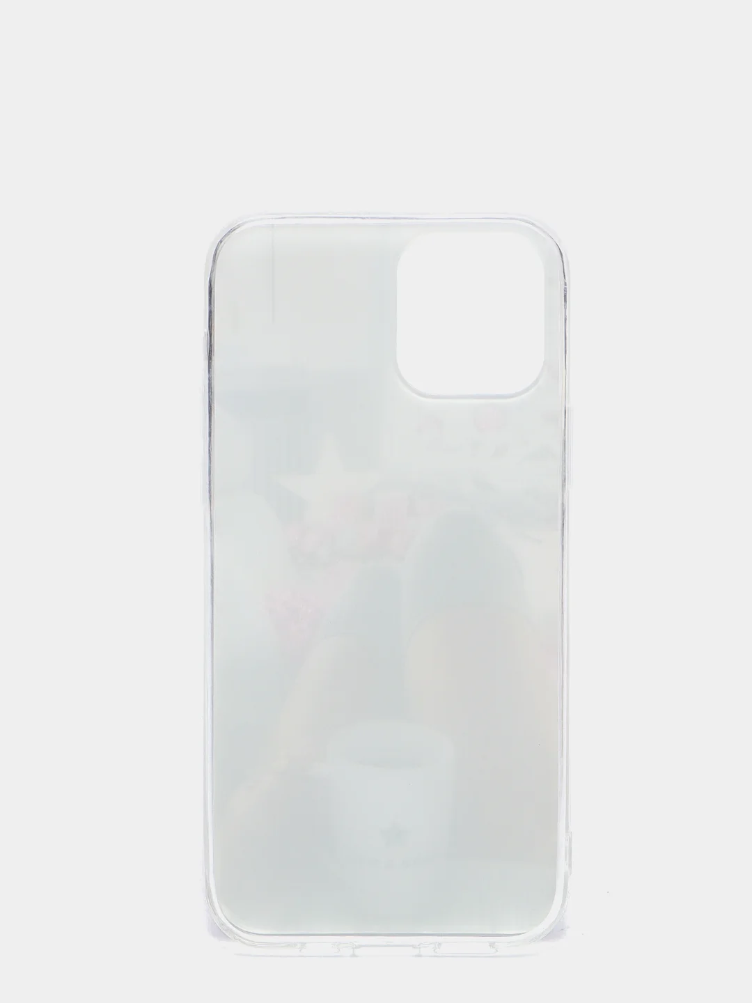 Светло-синий чехол iPhone 12 / 12 Pro, 12 Pro Max, 12 Mini чехол силиконовый с рисунком