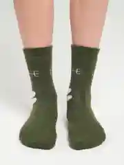 Зелёный хаки термоноски женские