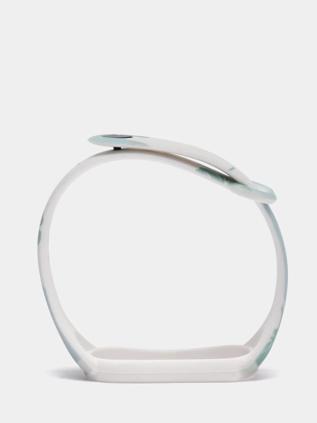 Мятный силиконовый ремешок с принтом для Xiaomi Mi Band 3 / 4 / 5 / 6