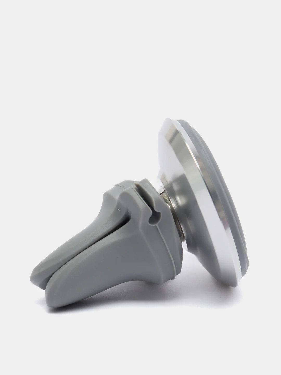 Серебряный автомобильный держатель Baseus "Magnetic Air Vent Car Mount Holder", с держателем кабеля