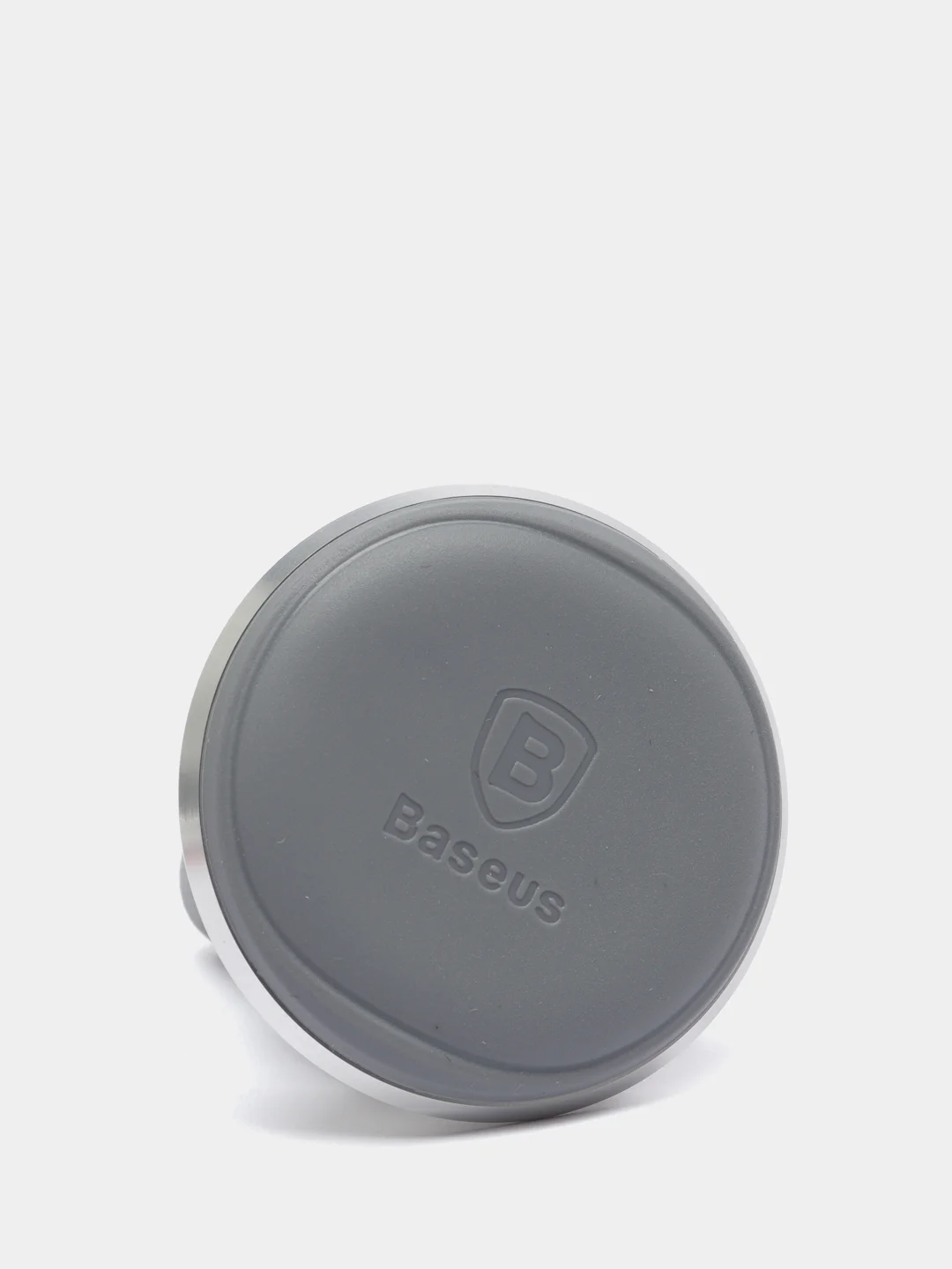 Серебряный автомобильный держатель Baseus "Magnetic Air Vent Car Mount Holder", с держателем кабеля