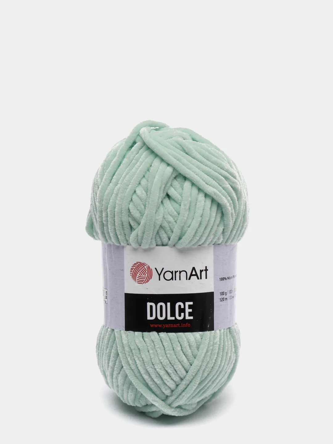 Мятный пряжа плюшевая YarnArt Dolce (ЯрнАрт Дольче)