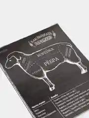 Черный магнит-шпаргалка "Как выбрать мясо", 11*8,5 см