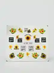 Наклейки для ногтей, слайдеры, стикеры, для ногтей (водные) - Sun Flower BN1942