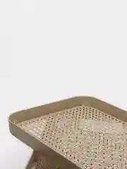 Бежевый коробка / ящик для хранения ПИРУЛА с крышкой IDEA