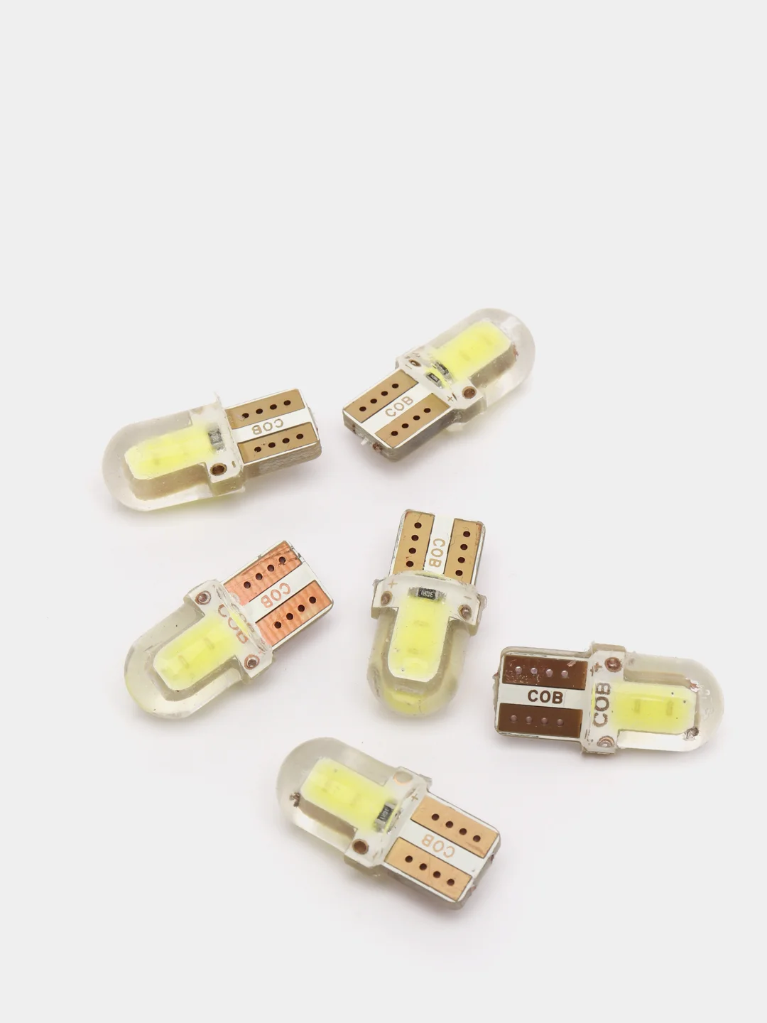 Габаритные LED лампы W5W T10 1-2-4 шт Светодиодные Лампочки габариты/огонь/салон/подсветка